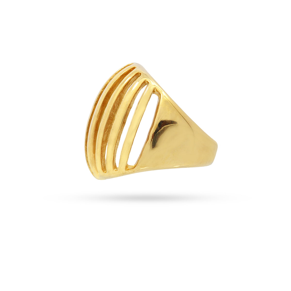 Anillo Summer Essentials Stripes Dorado Anartxy