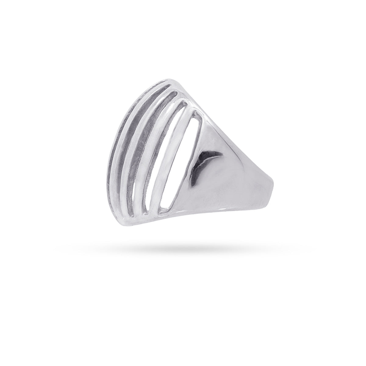 Anillo Summer Essentials Stripes Plateado Anartxy