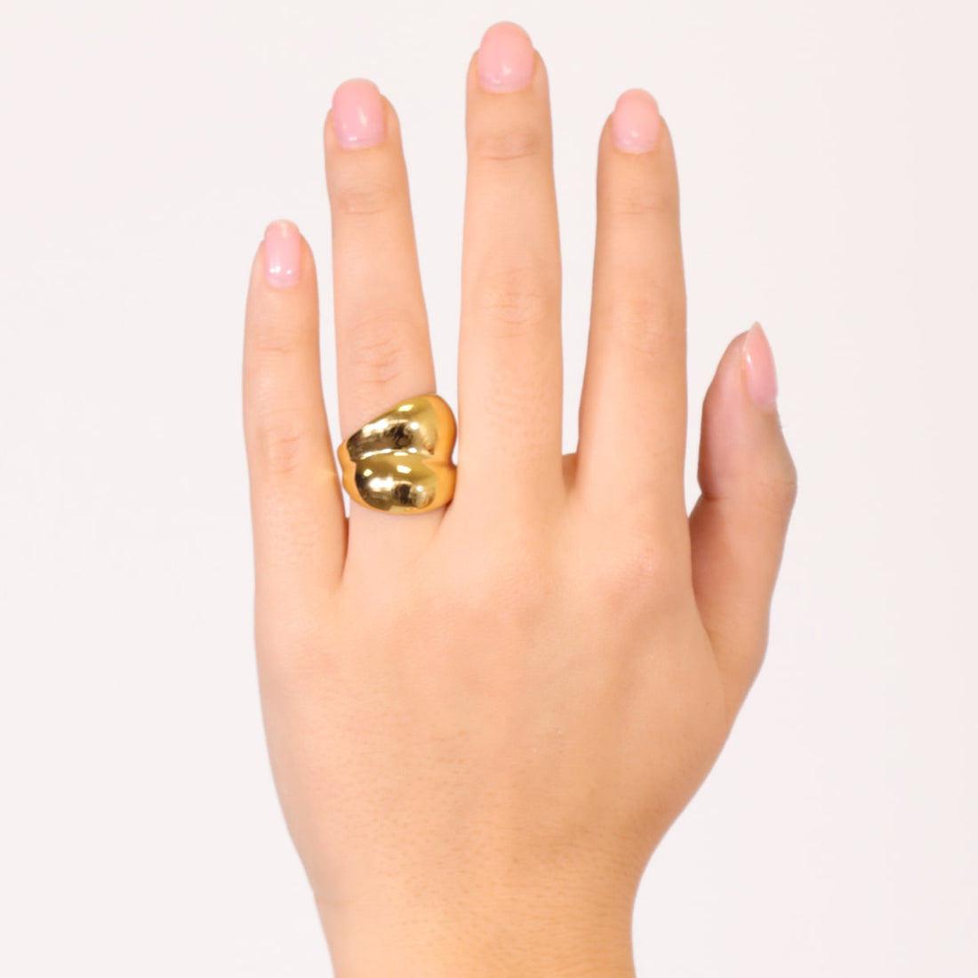 Anillo Waves Dunes Dorado Anartxy