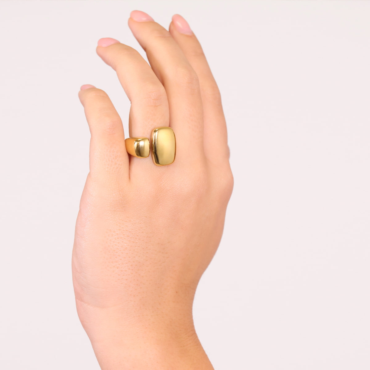 Anillo Waves Both Dorado Anartxy