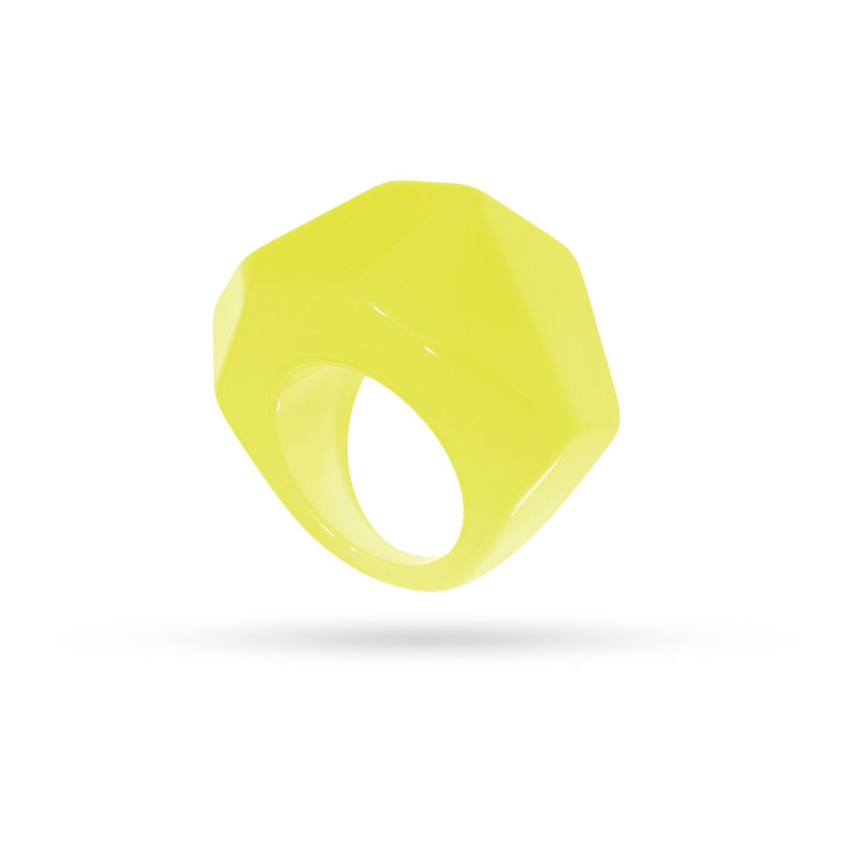 Anillo Resin Coconut Amarillo Anartxy