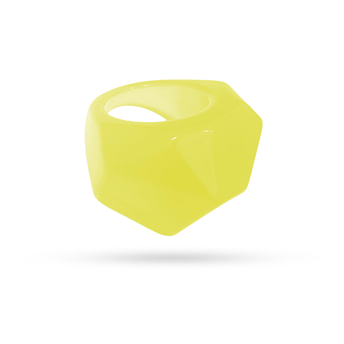Anillo Resin Coconut Amarillo Anartxy