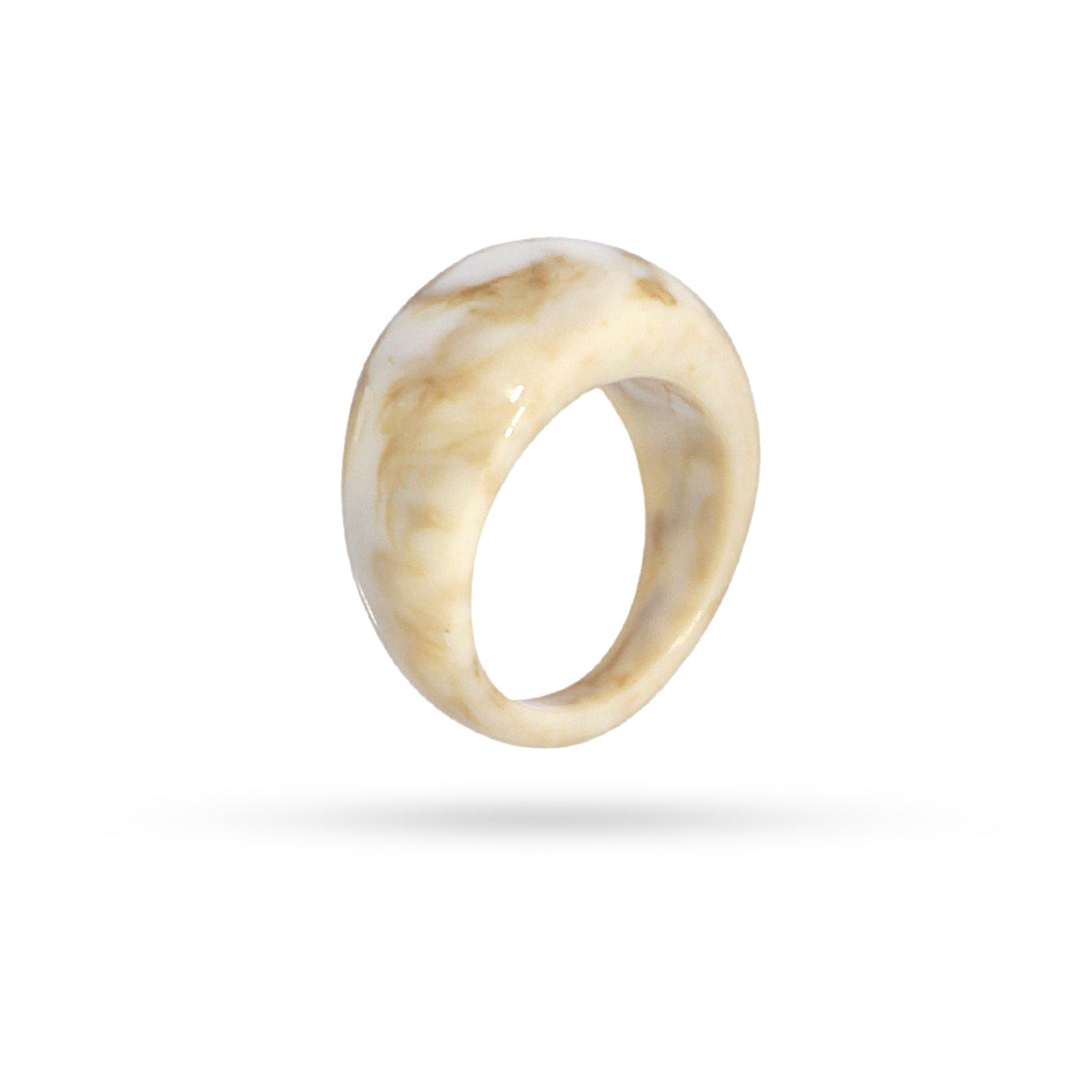 Anillo Resin Carya Beige Anartxy