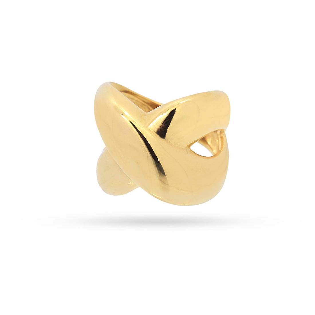 Anillo Waves Curvy Orbit Dorado Anartxy