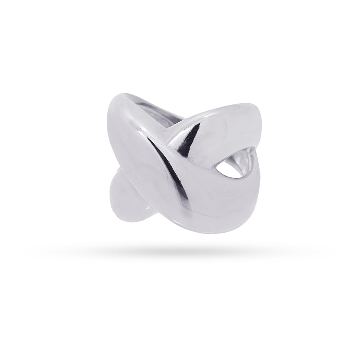 Anillo Waves Curvy Orbit Plateado Anartxy
