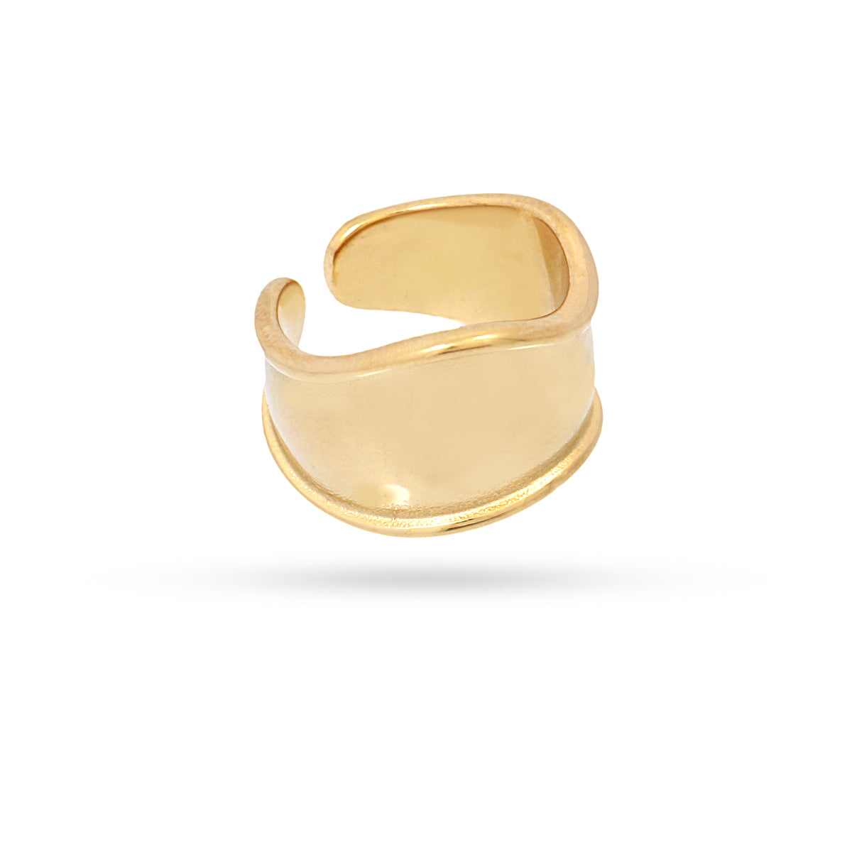Anillo Waves Flow Dorado Anartxy
