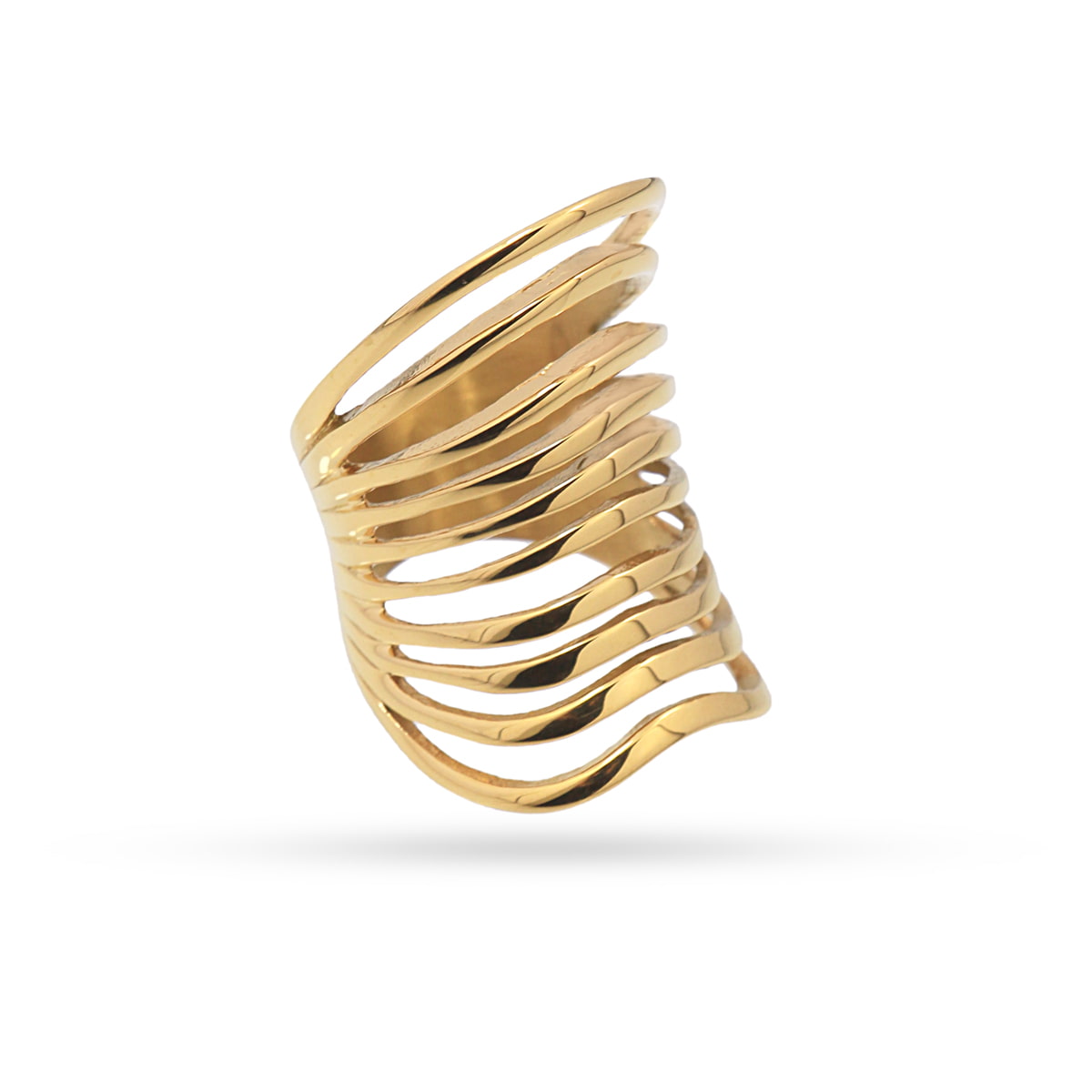 Anillo Waves Wisp Dorado Anartxy