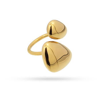 Anillo Waves Two Dorado Anartxy