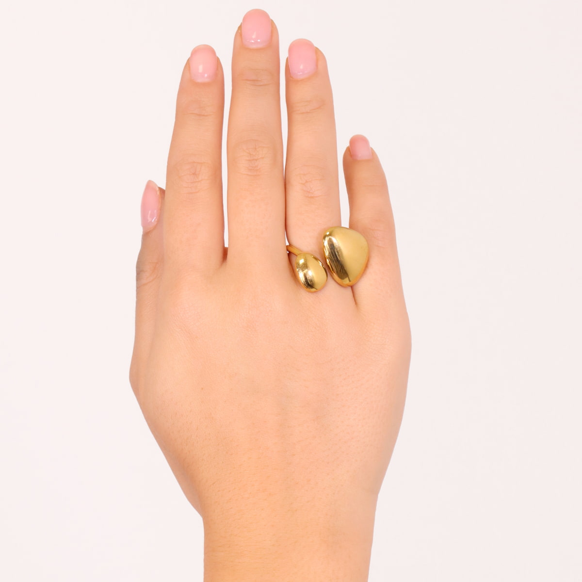 Anillo Waves Two Dorado Anartxy