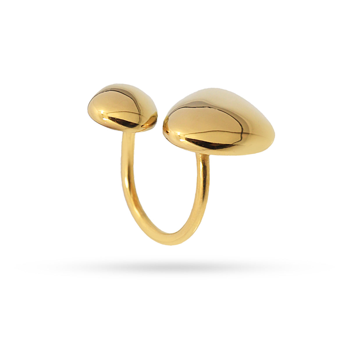 Anillo Waves Two Dorado Anartxy