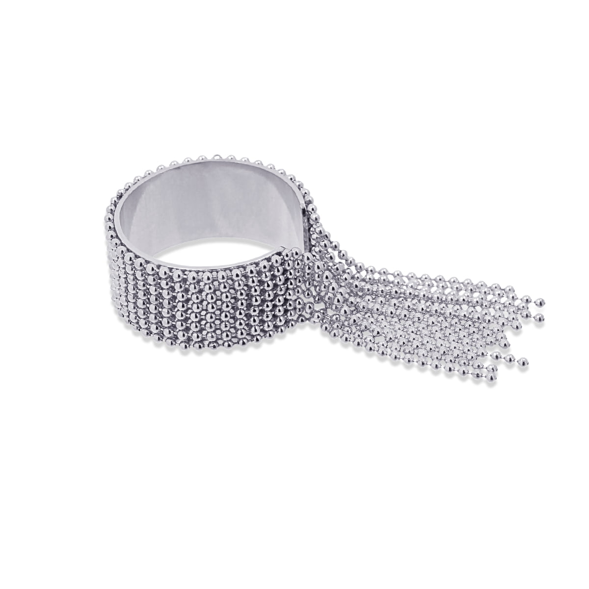 Anillo Summer Essentials Fringe Plateado Anartxy