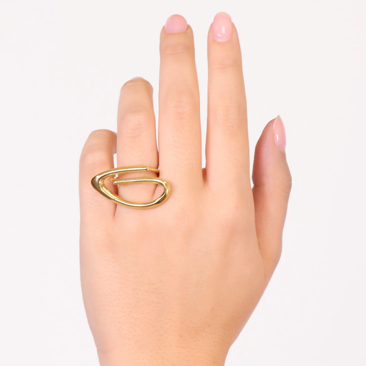 Anillo Waves Shift Dorado Anartxy