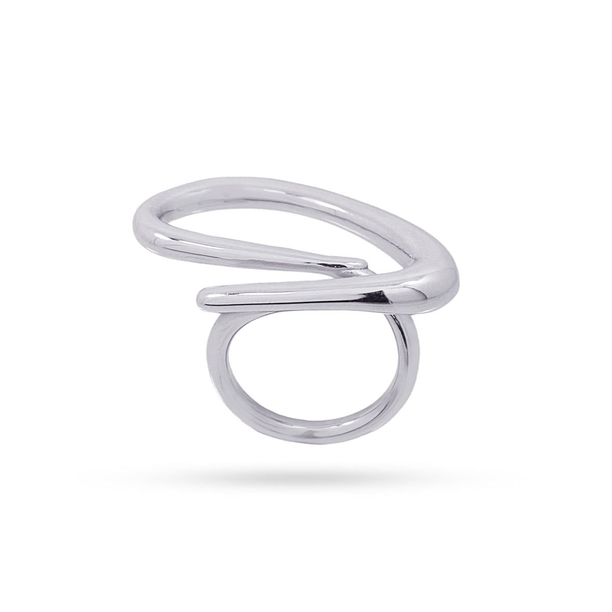 Anillo Waves Shift Plateado Anartxy