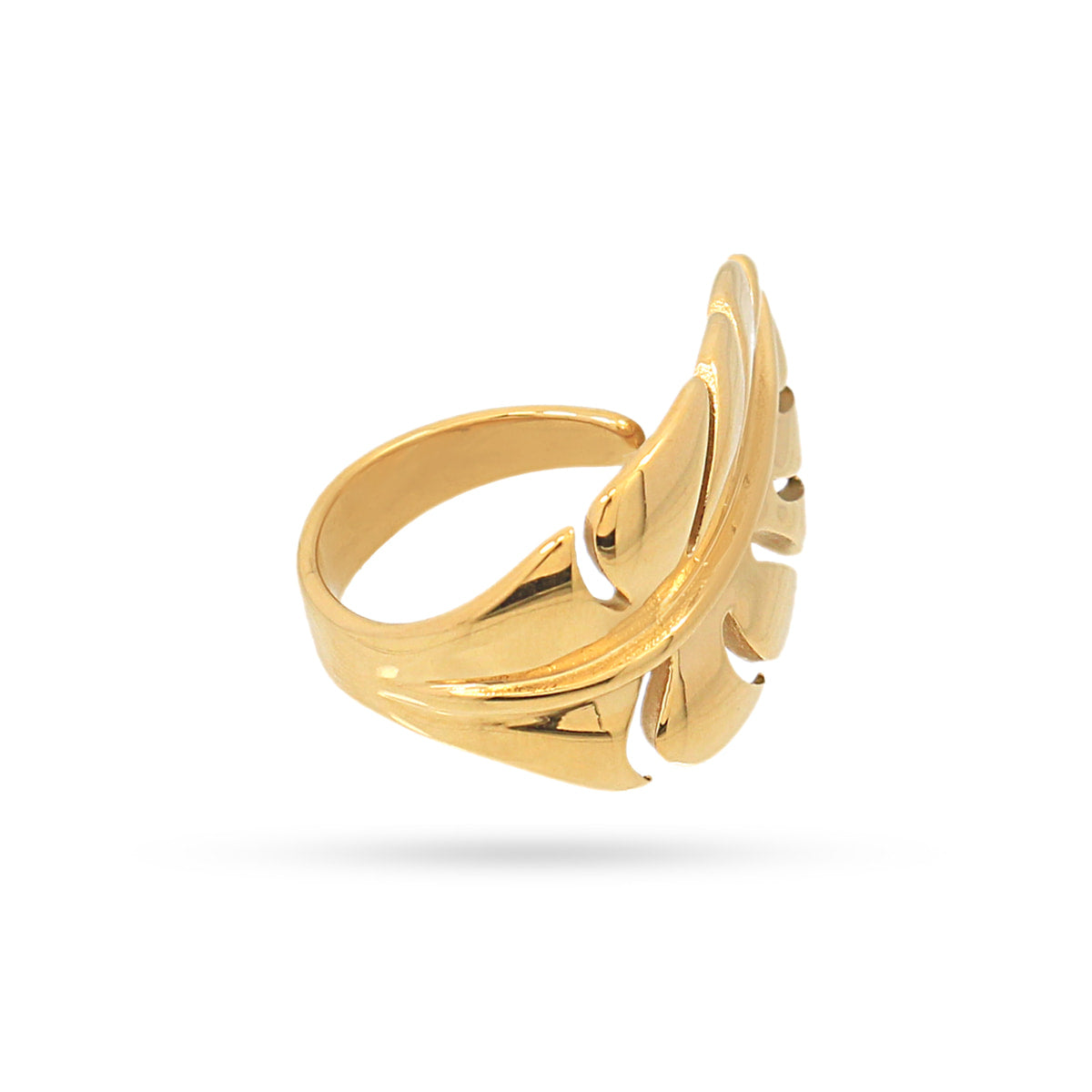 Anillo Summer Essentials Feather Dorado Anartxy