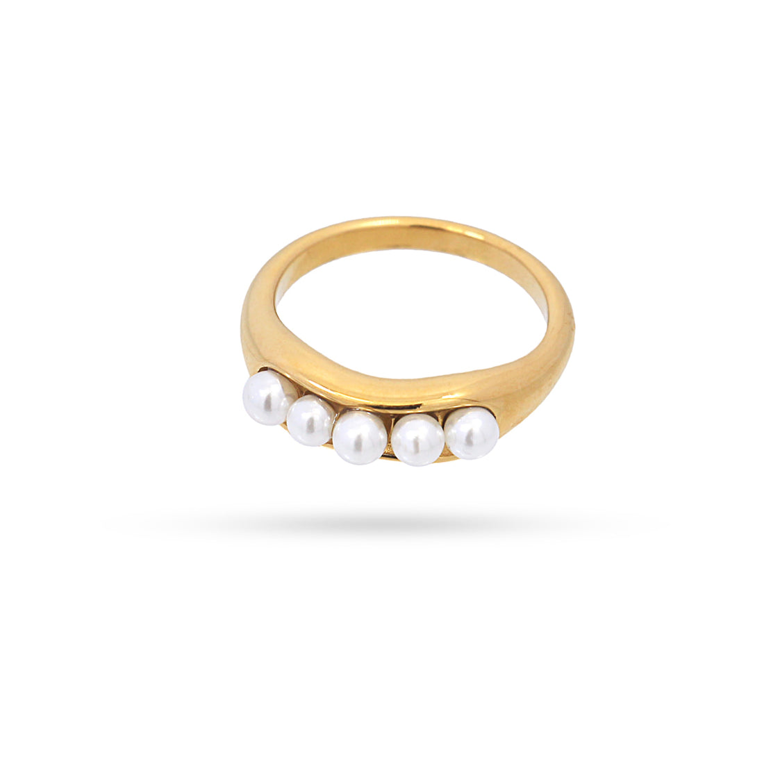 Anillo Orbit Elliptic Dorado Anartxy