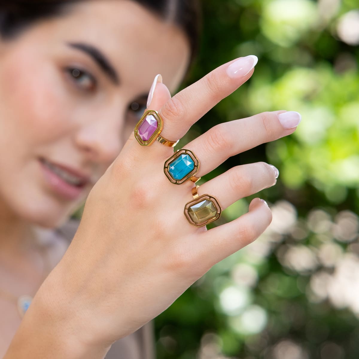 Anillo Pixels Flarelle Amarillo Anartxy