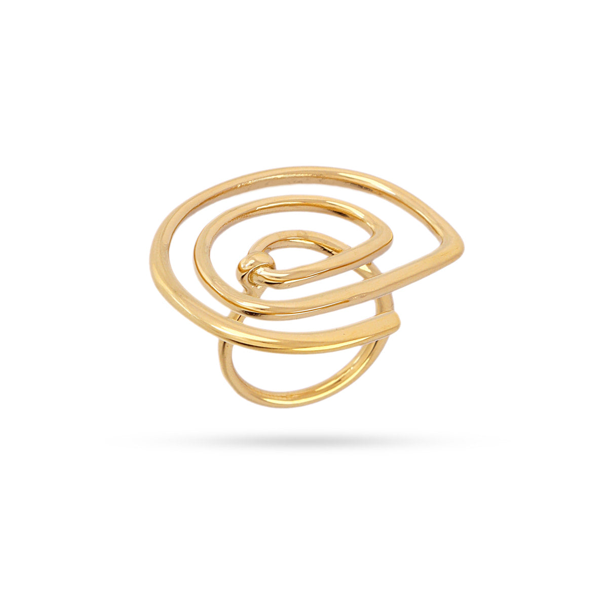 Anillo Waves Curvia Dorado Anartxy