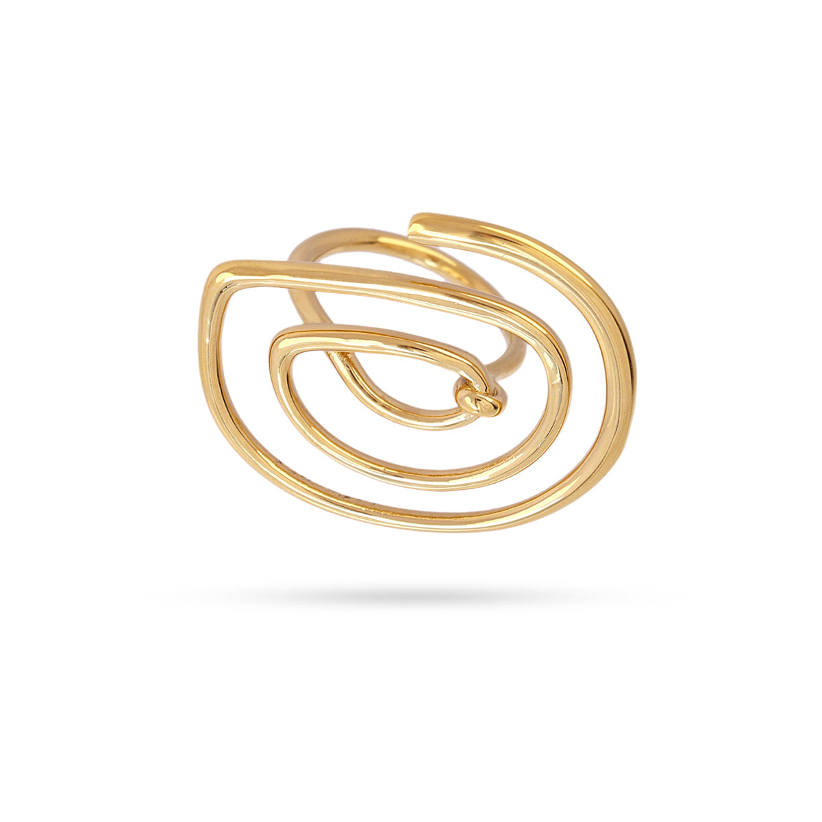 Anillo Waves Curvia Dorado Anartxy