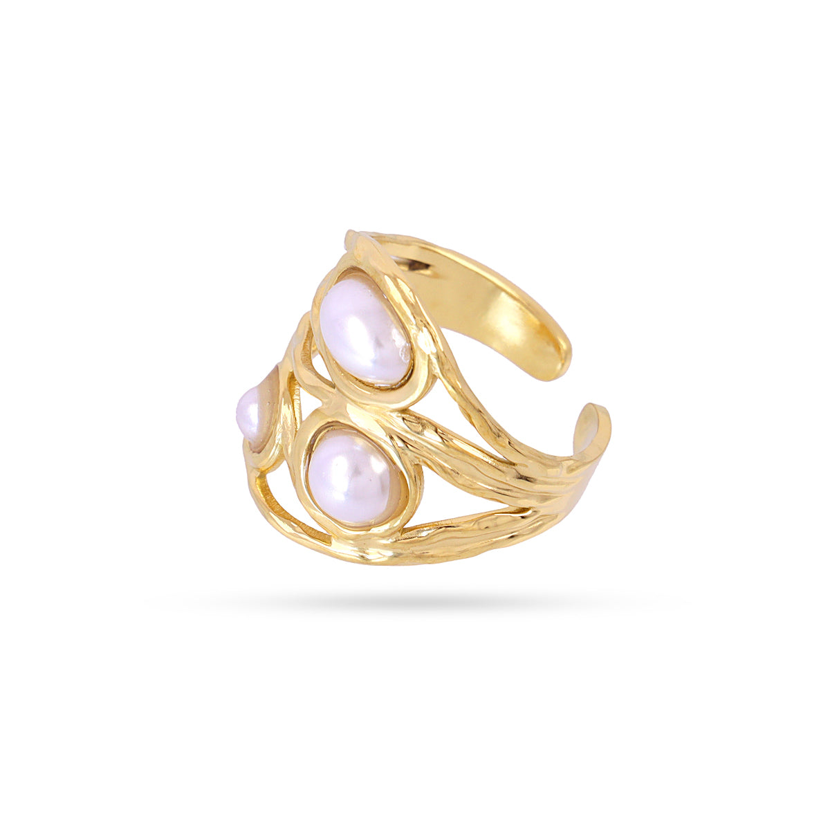 Anillo Waves Talyra Blanco Anartxy