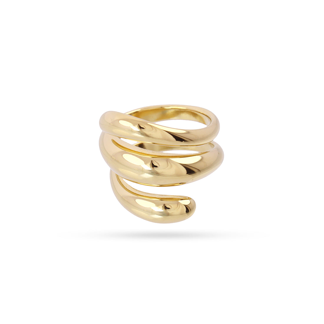 Anillo Waves Oralis Dorado Anartxy