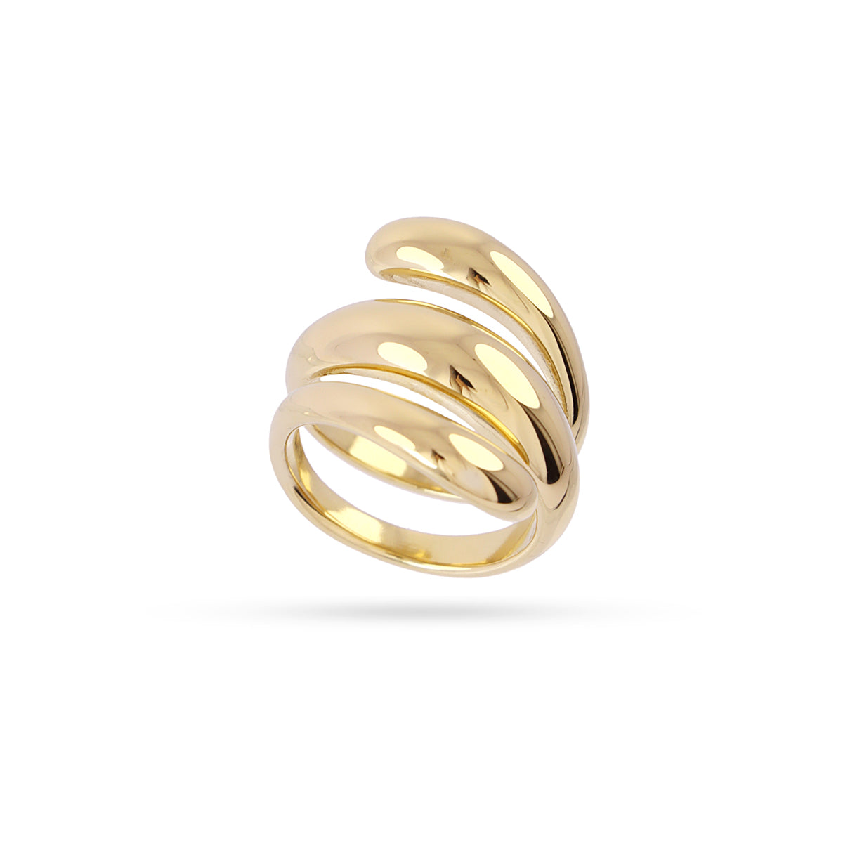 Anillo Waves Oralis Dorado Anartxy