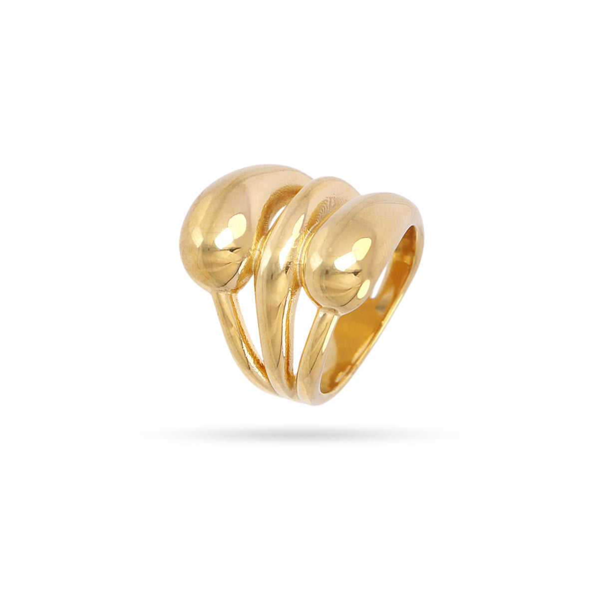Anillo Waves Nareen Dorado Anartxy