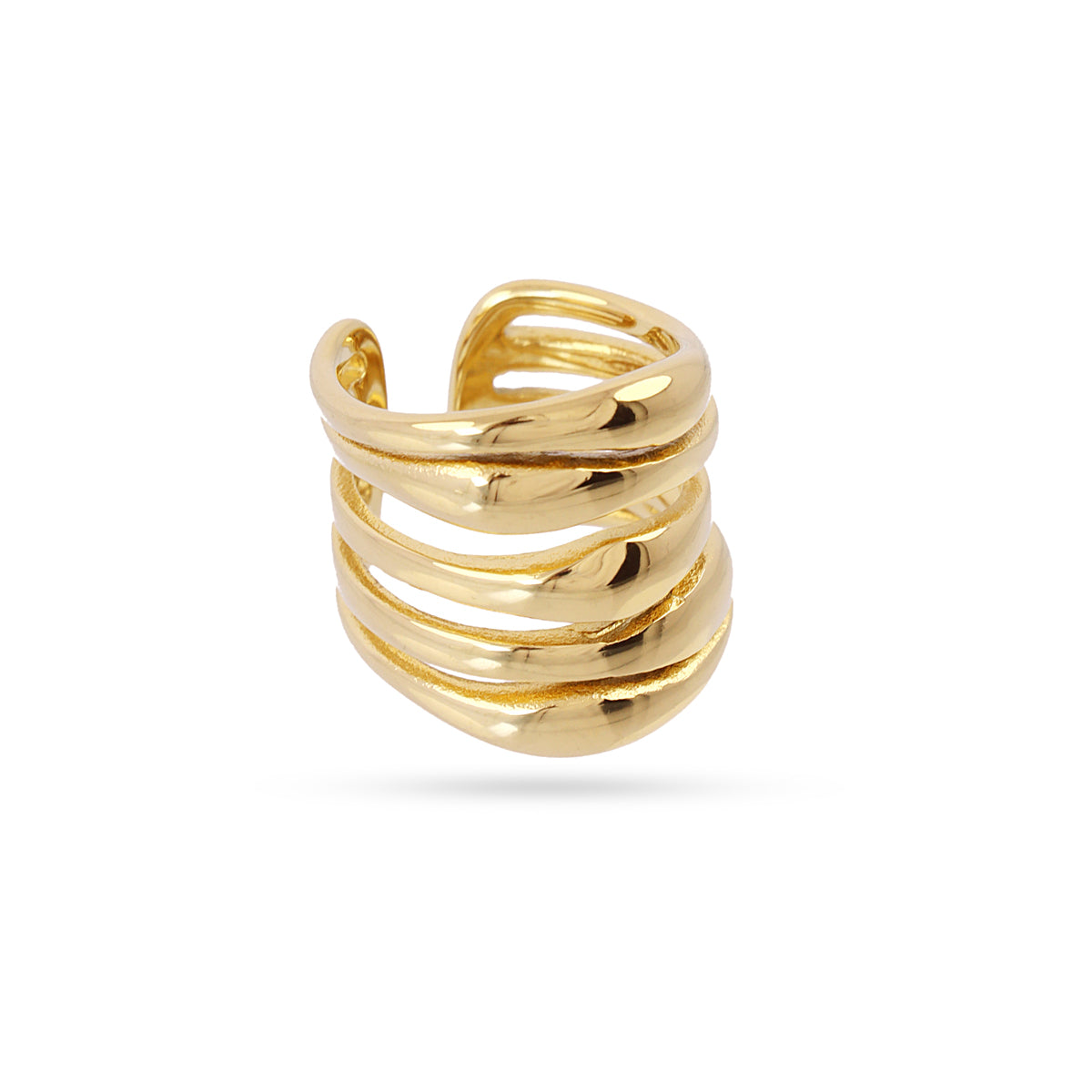 Anillo Waves Origin Dorado Anartxy