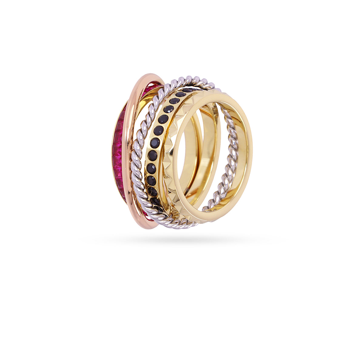 Anillo Vandal Crush Combinado Anartxy