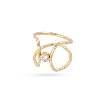 Anillo Infinity Glimmer Dorado Anartxy