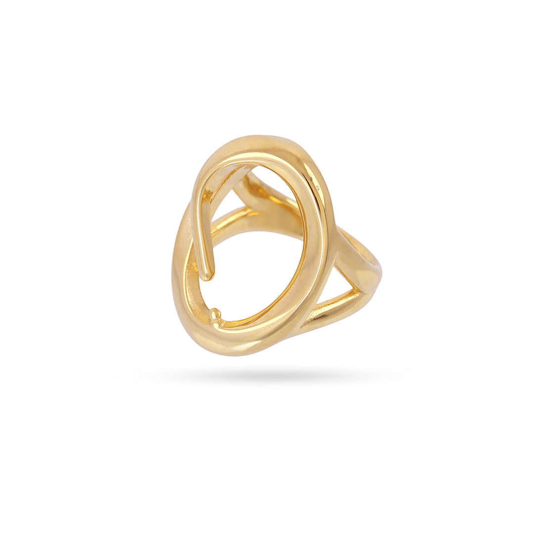 Anillo Waves Brim Dorado Anartxy