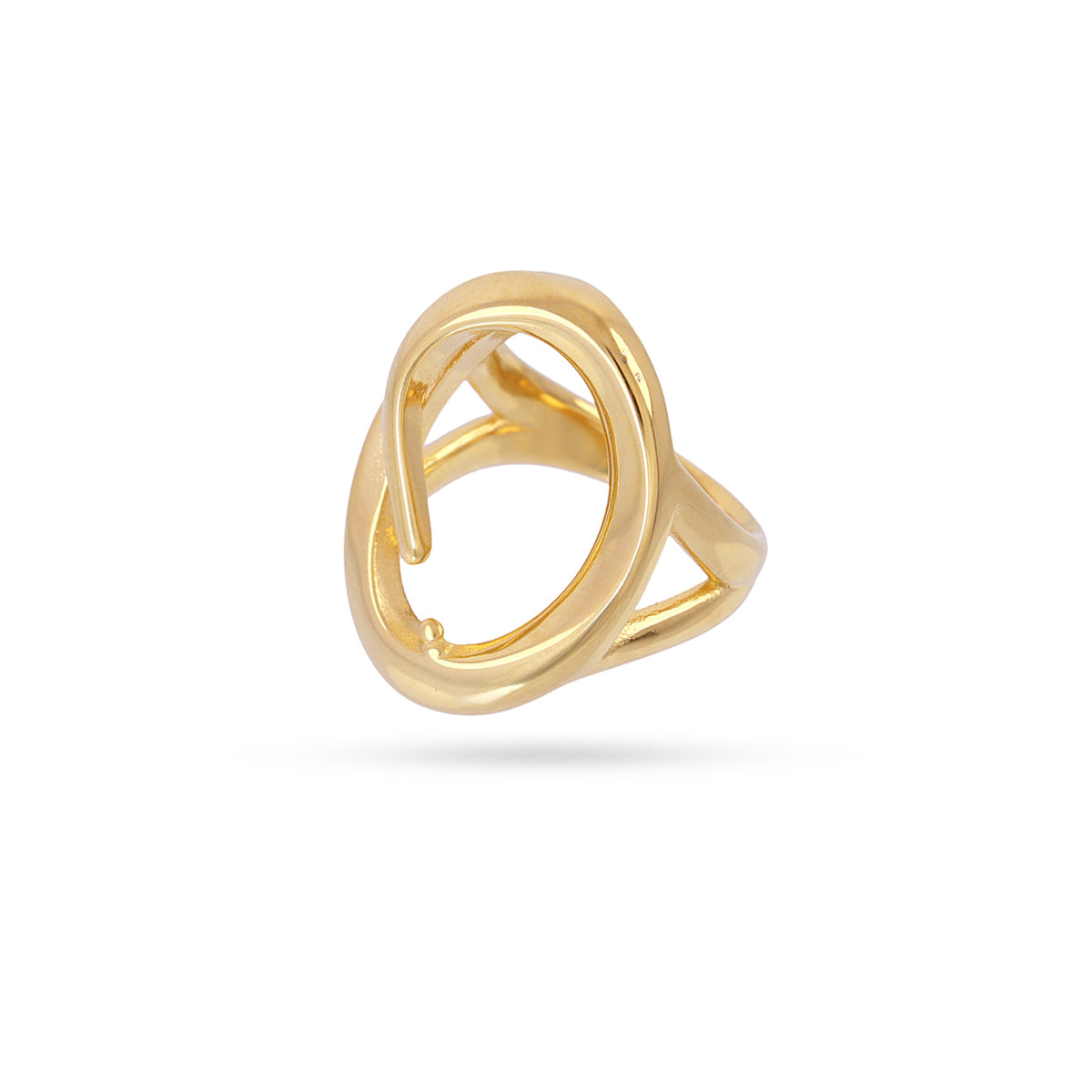 Anillo Waves Brim Dorado Anartxy