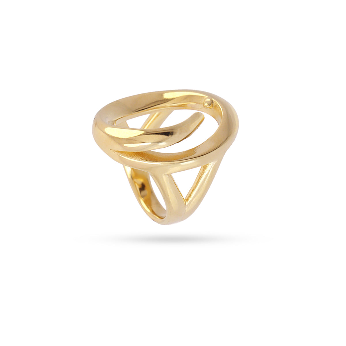Anillo Waves Brim Dorado Anartxy