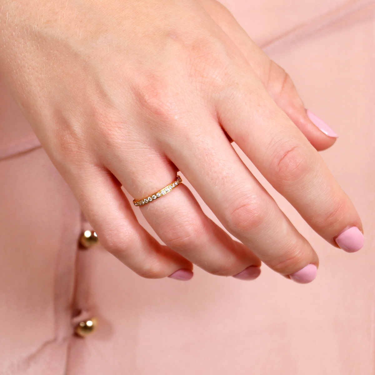 Anillo Sparkle Ray Dorado Anartxy