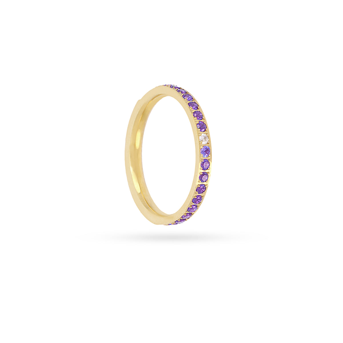 Anillo Sparkle Beam Morado Anartxy