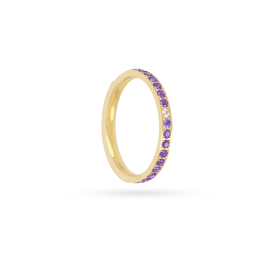 Anillo Sparkle Beam Morado Anartxy