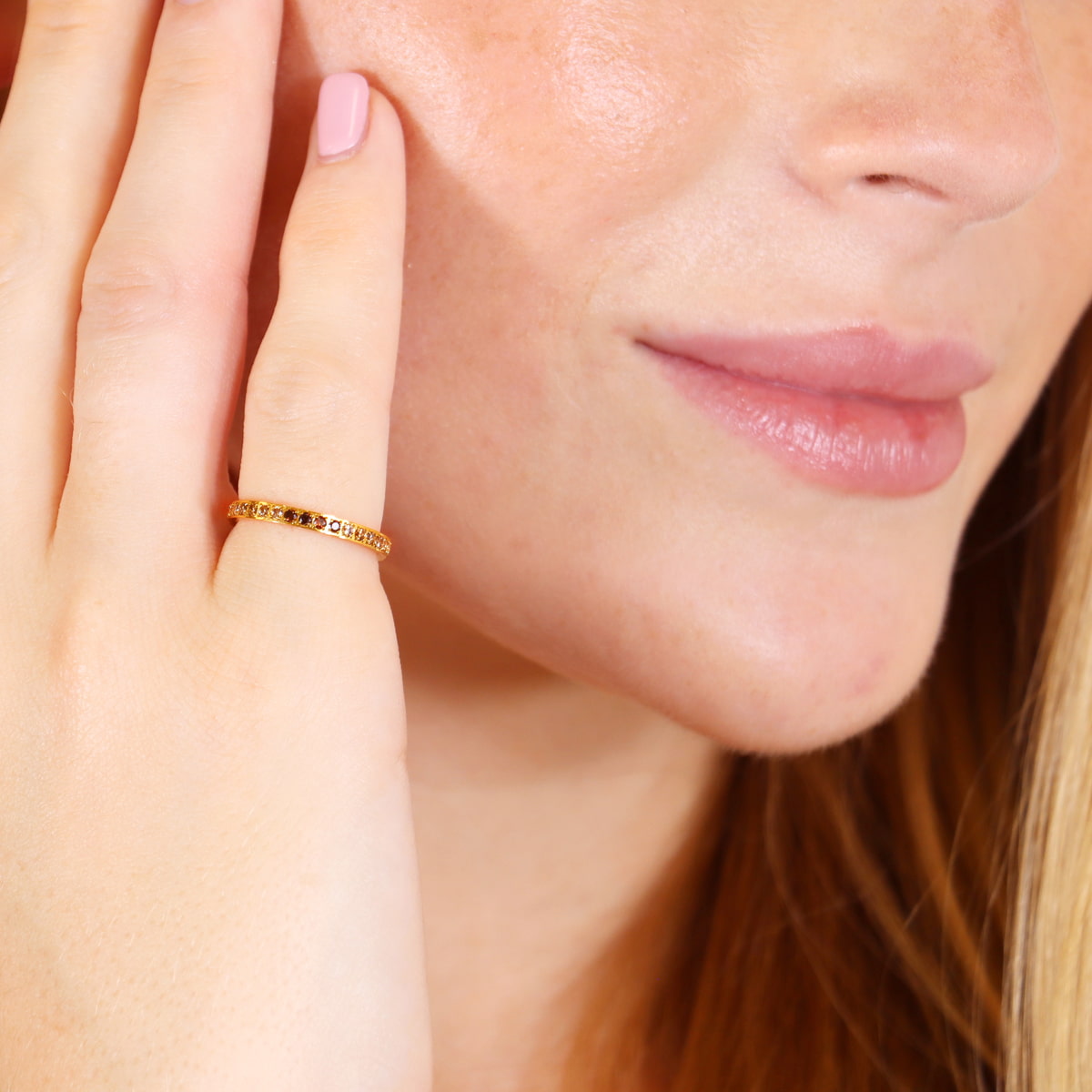 Anillo Sparkle Sunlit Café Anartxy