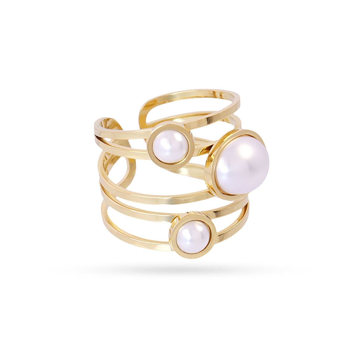 Anillo Whim Nyra Dorado Anartxy
