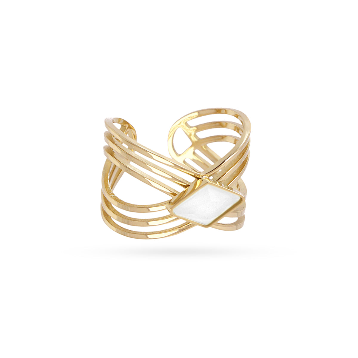 Anillo Prisma Fexit Blanco Anartxy
