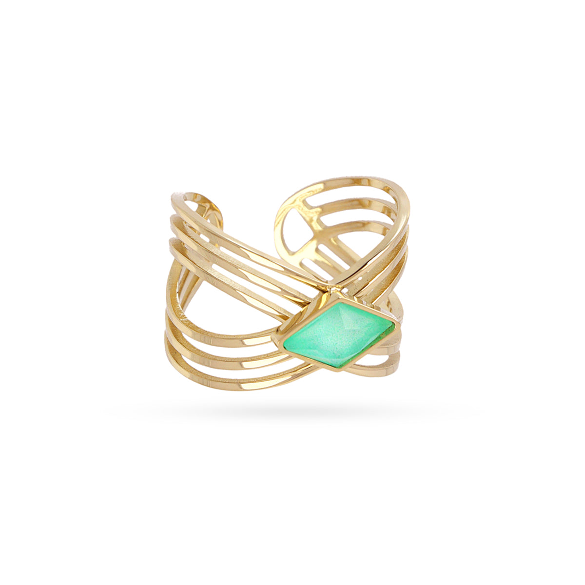 Anillo Prisma Fexit Verde Anartxy