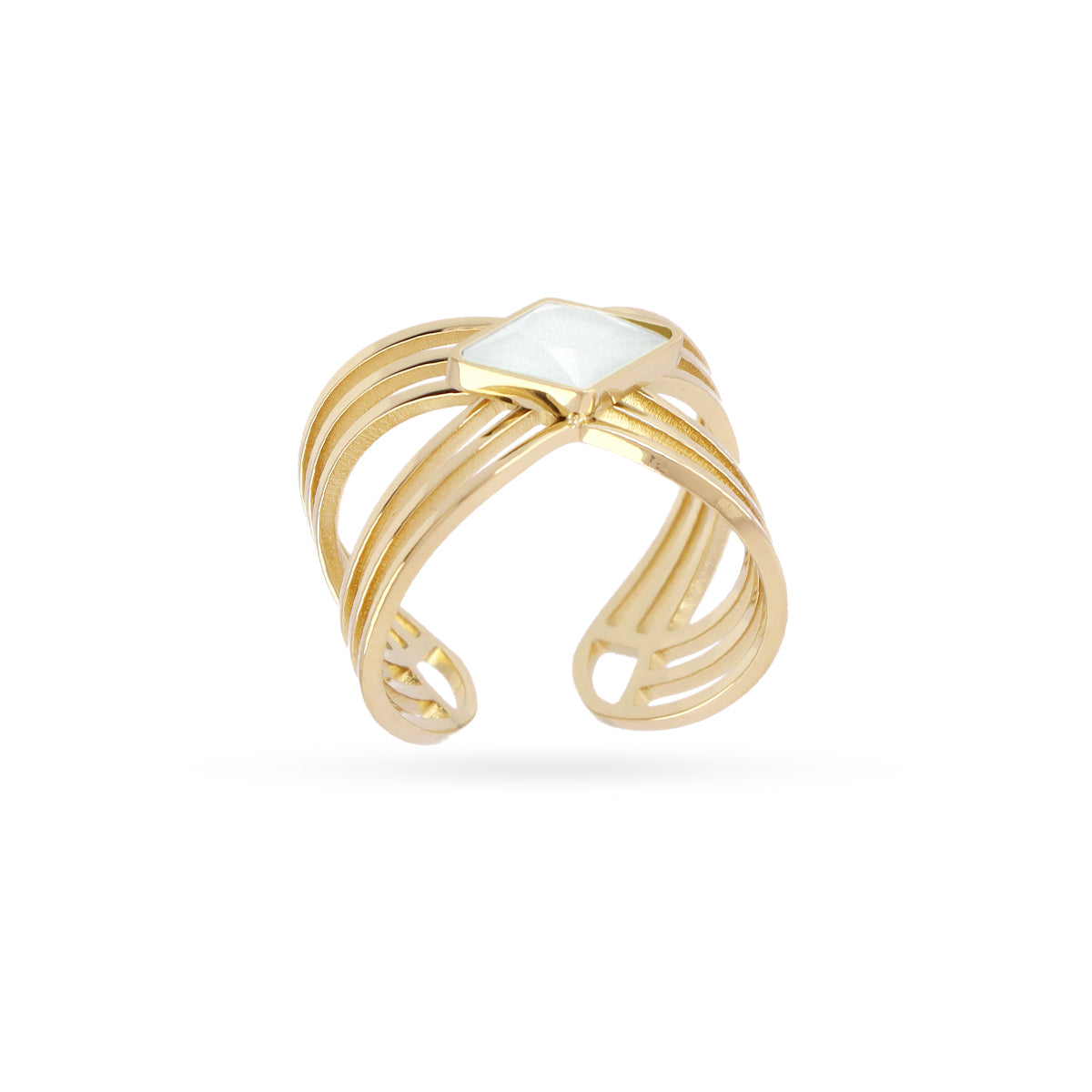 Anillo Prisma Fexit Blanco Anartxy
