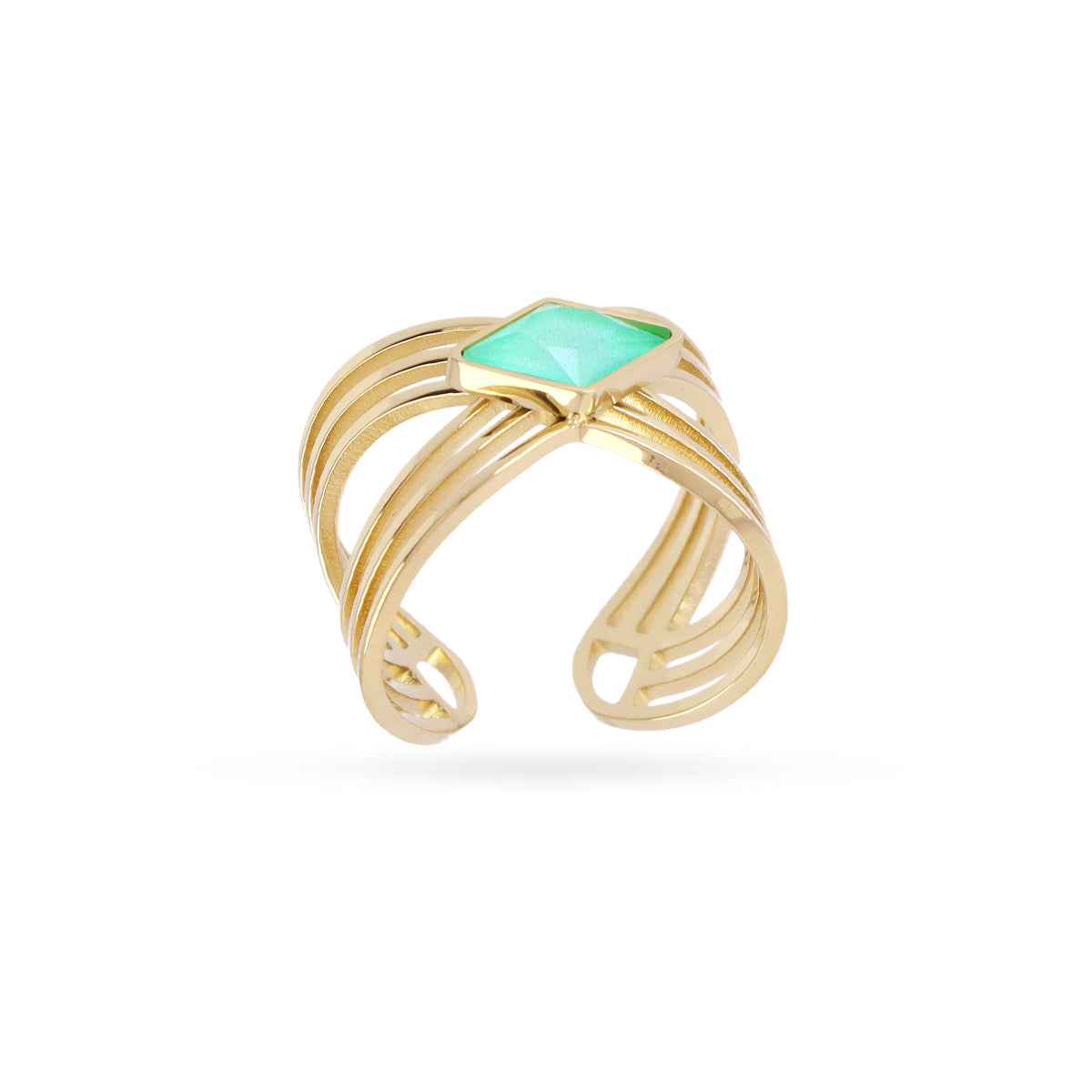Anillo Prisma Fexit Verde Anartxy