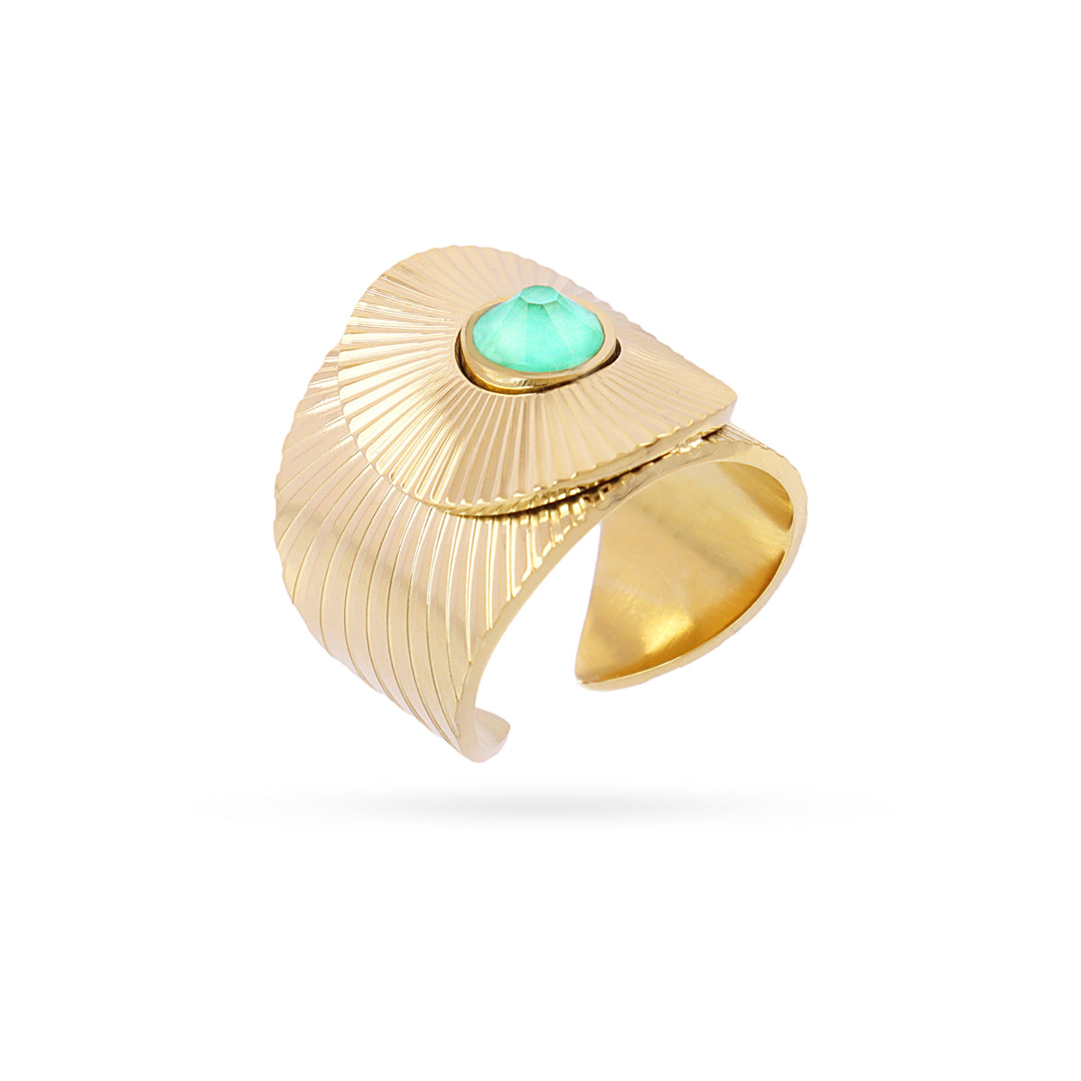 Anillo Prisma Luxen Verde Anartxy