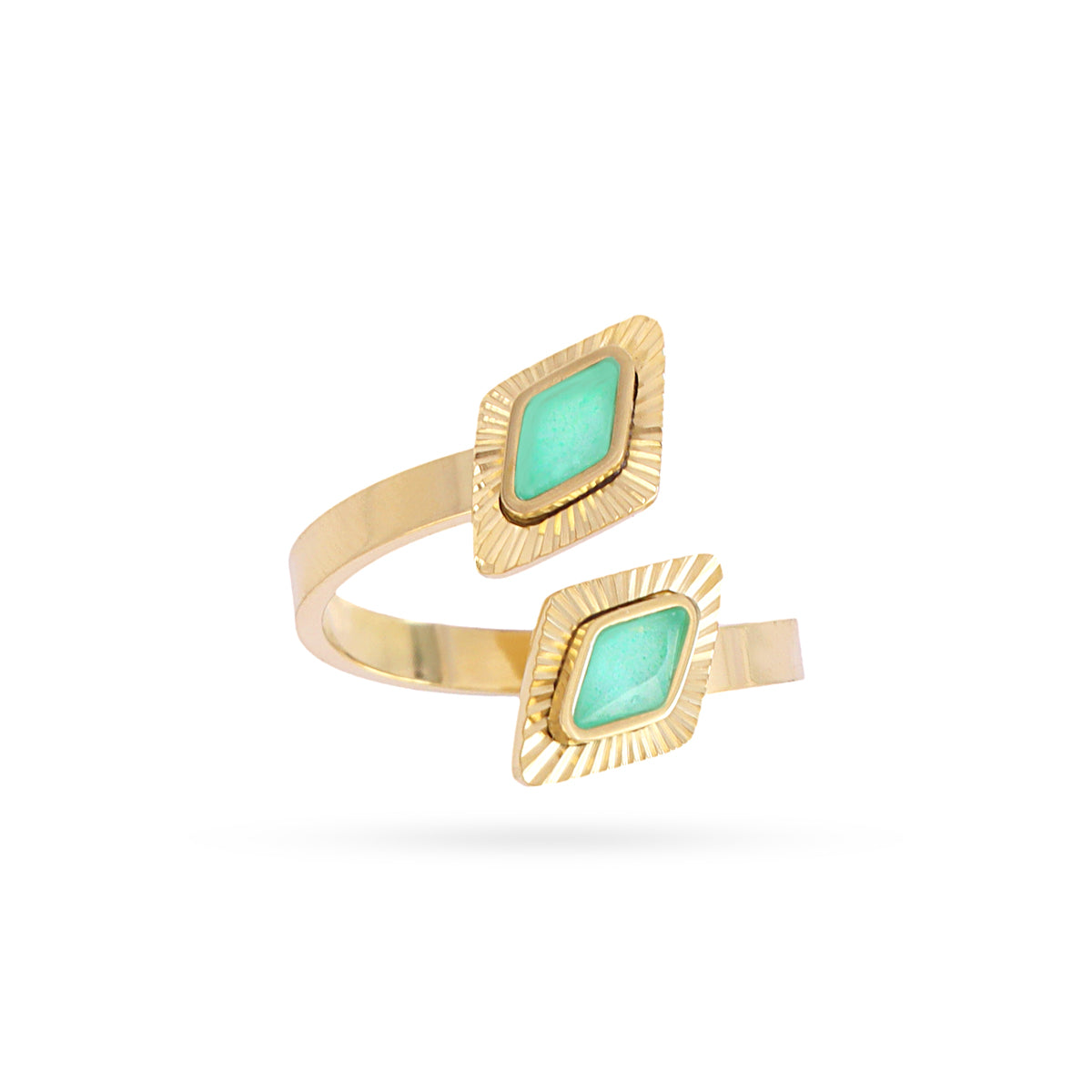 Anillo Prisma Shiar Verde Anartxy