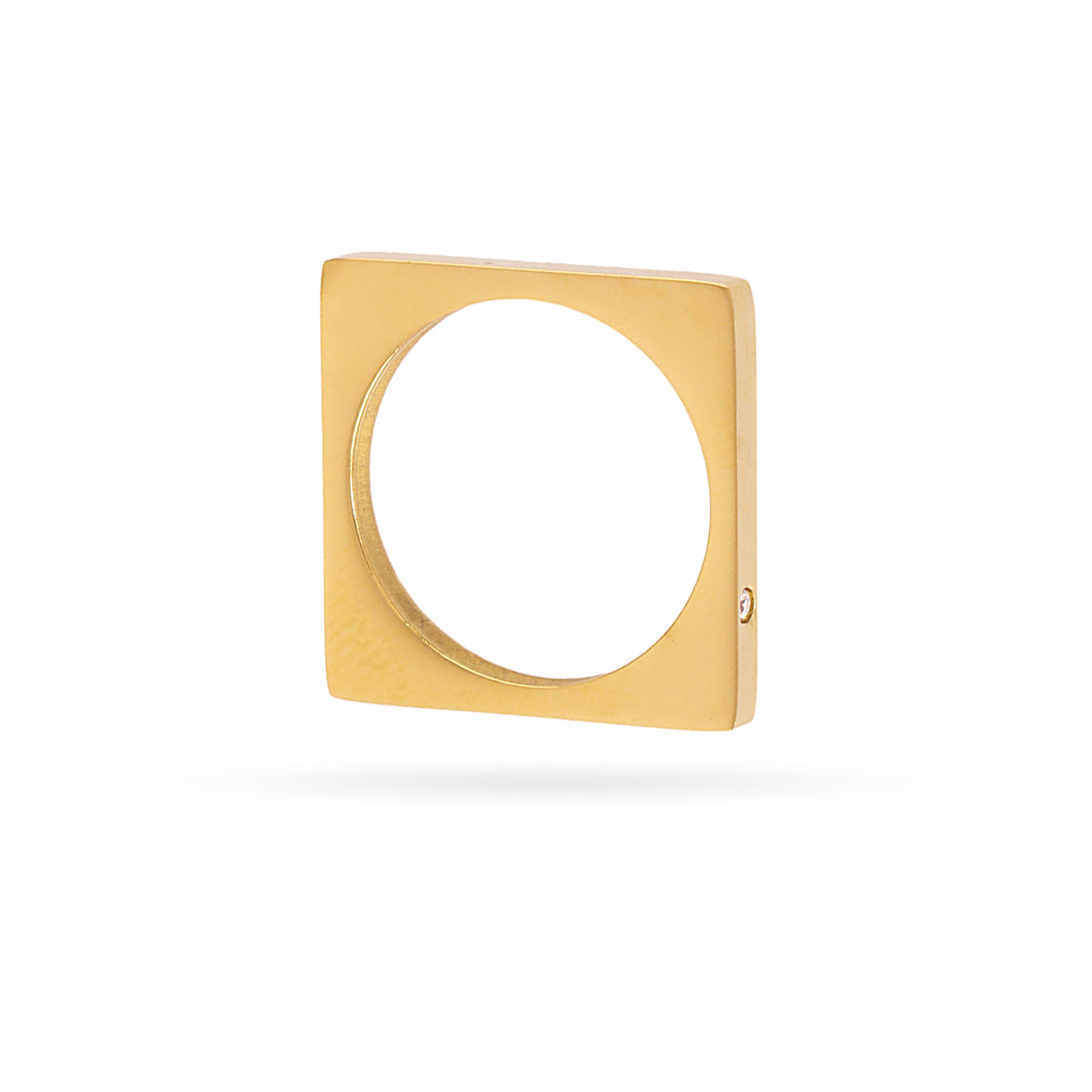 Anillo Vandal geométrico mini circonita Dorado Anartxy