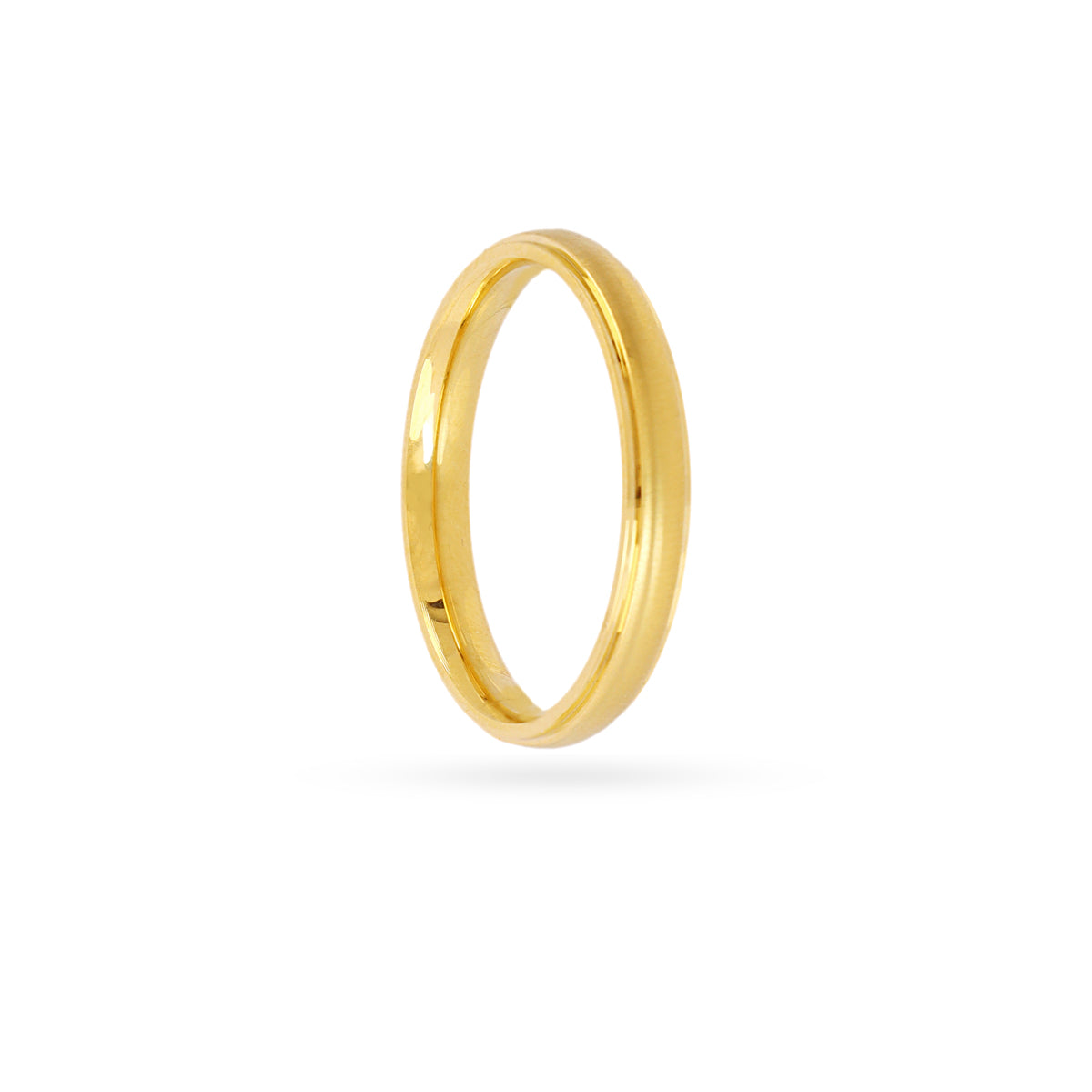 Anillo mate solitario dorado o plateado Dorado Anartxy