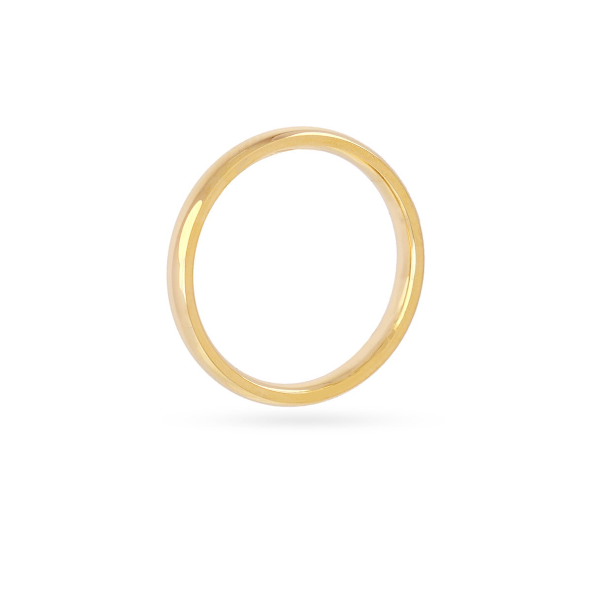 Anillo brillante solitario dorado o plateado Dorado Anartxy