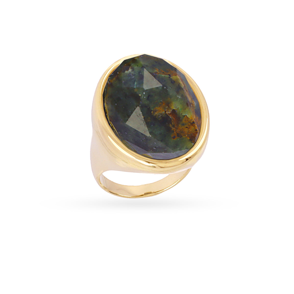 Anillo Spirit sello piedra Verde Anartxy