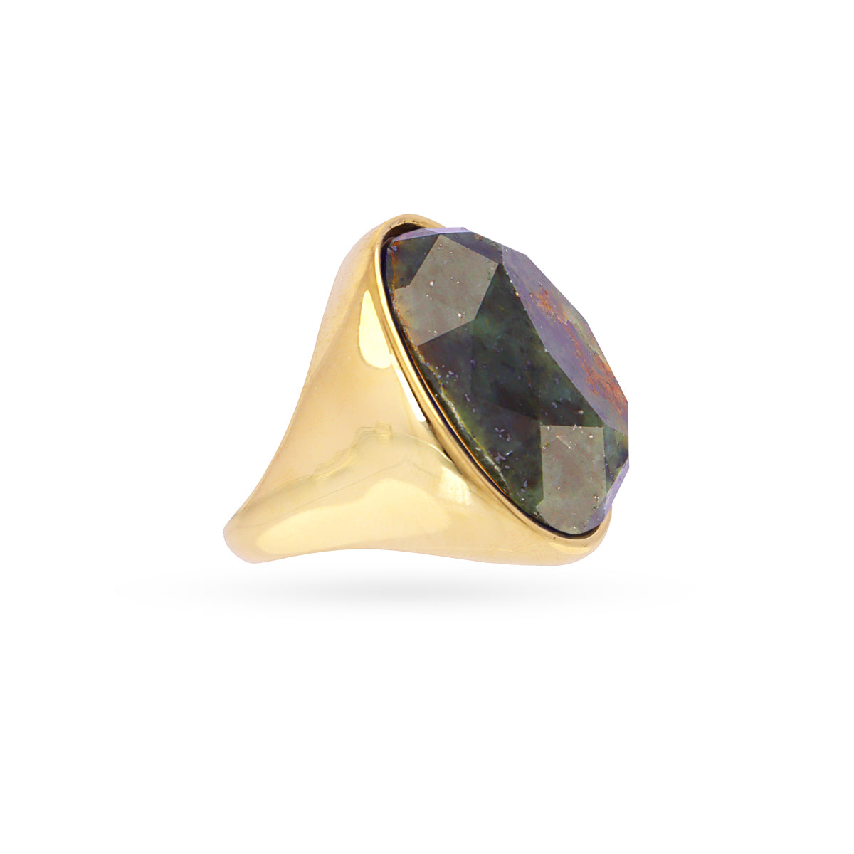 Anillo Spirit sello piedra Verde Anartxy