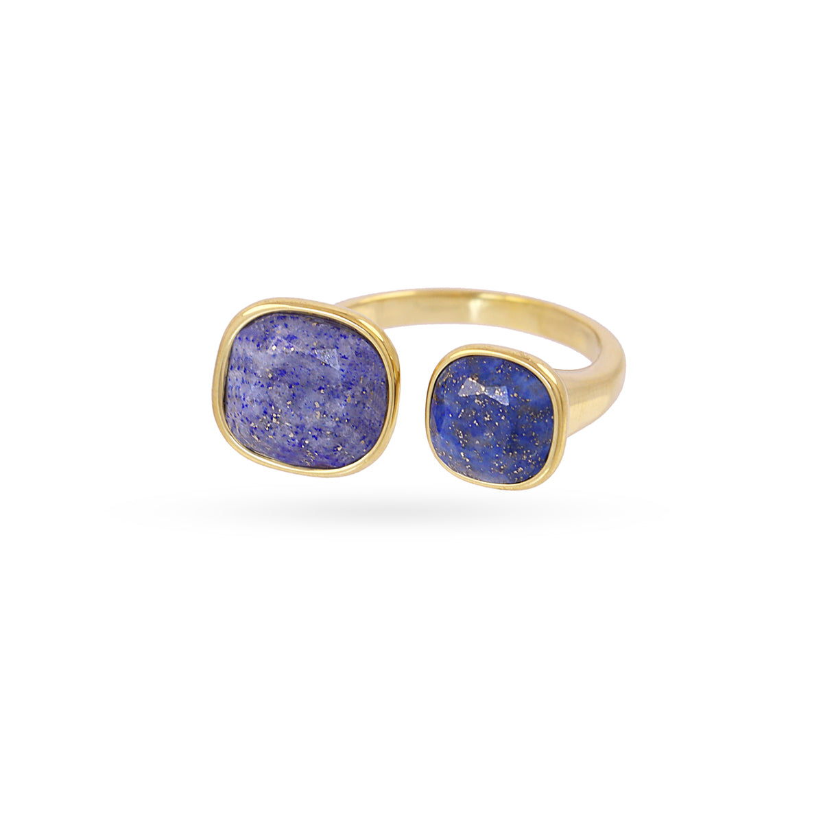 Anillo ajustable Spirit doble piedra Azul Anartxy