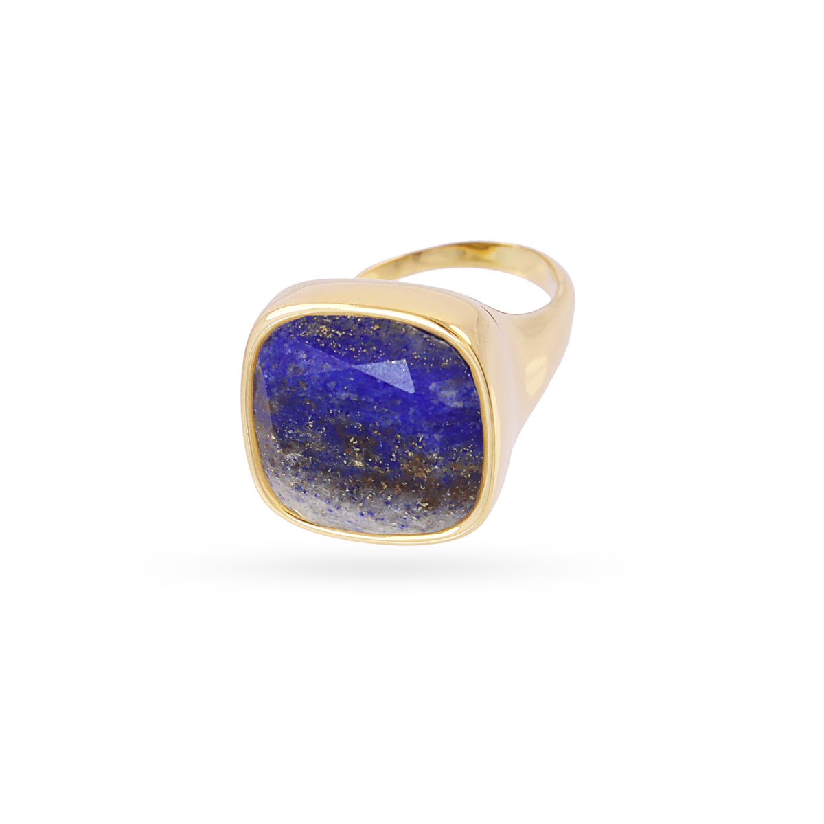 Anillo Spirit sello piedra cuadrada Azul Anartxy